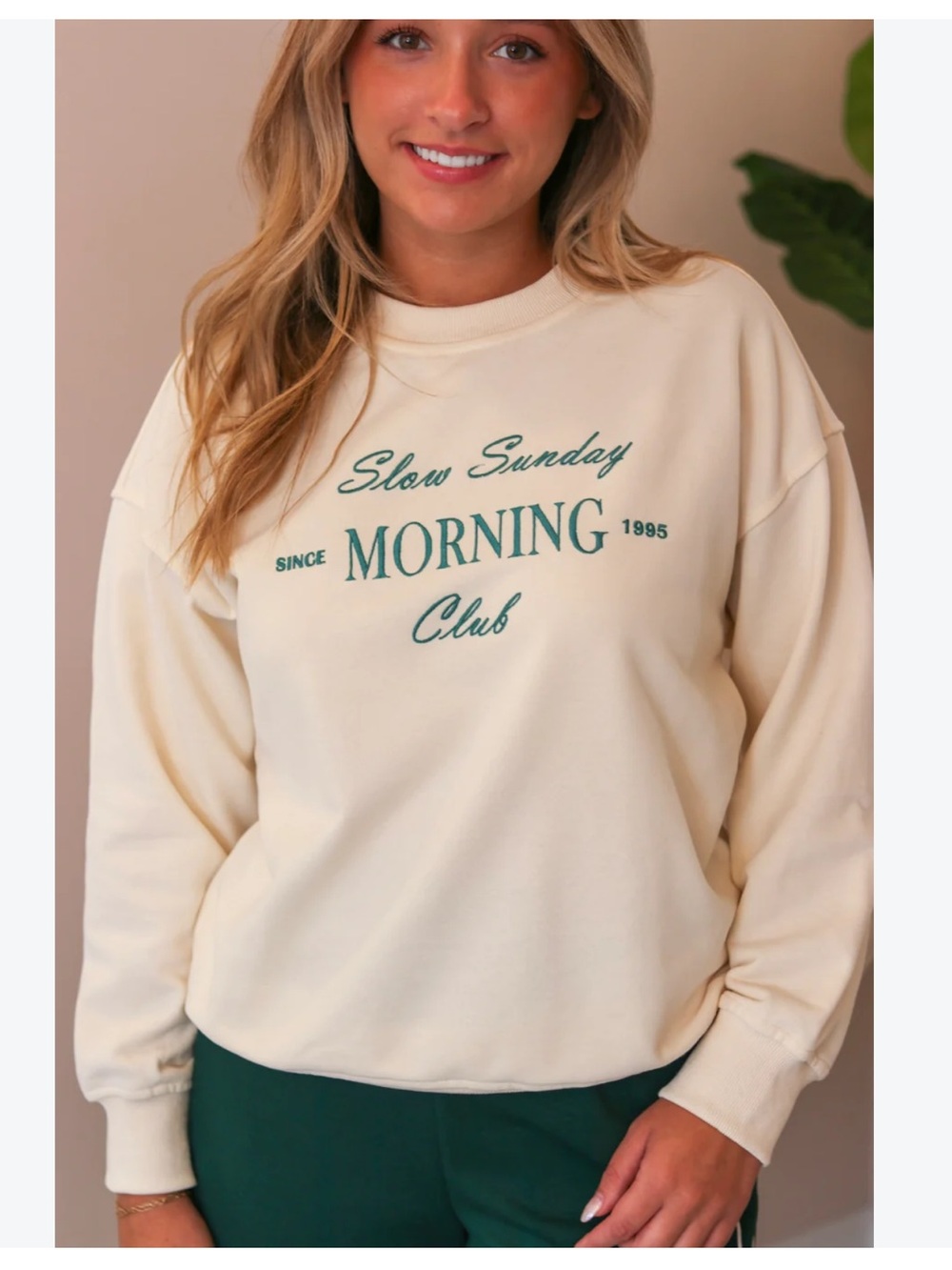 Gilli slow Sunday crewneck large